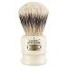Simpson Shaving Brushes Simpsons Chubby 1 Super Shaving Brush - CH1 Super High Density Knot, Hand-Turned Ivory Handle Simpson Shaving Brushes - Wet Shave Deluxe Thick & Luxurious Lather Handle Dense & Extra Soft Bristles - Image 3