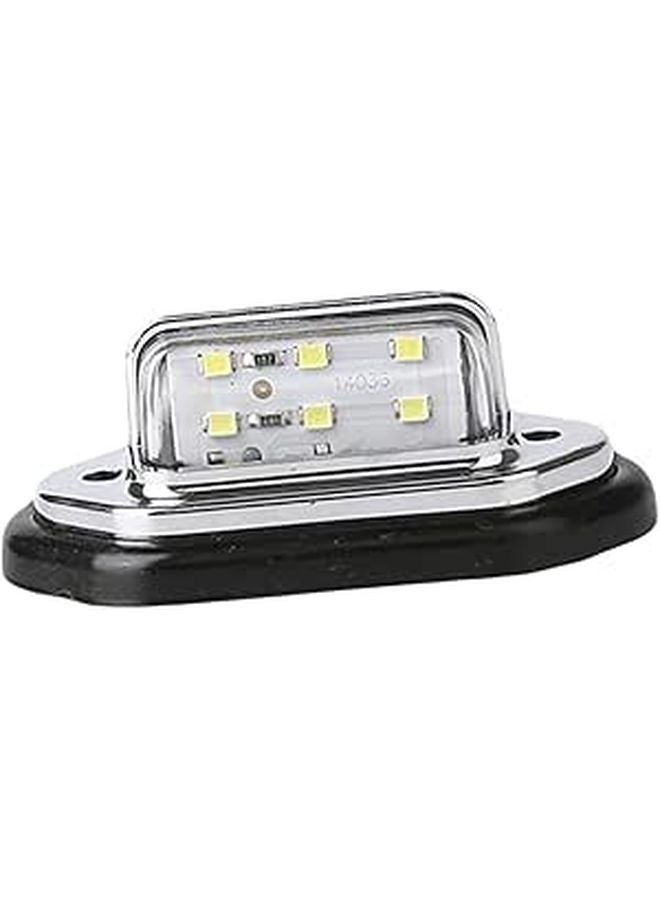 2Pcs White LED License Plate Light Side Marker Lamp For Trucks SUVs High Brightness - Image 1