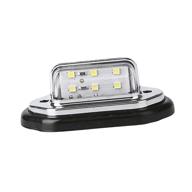 2Pcs White LED License Plate Light Side Marker Lamp For Trucks SUVs High Brightness - Image 2