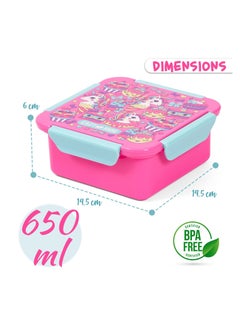 Lunch Box Unicorn Desert  650Ml - Pink - pzsku/Z964FCA59D28D90592BB2Z/45/_/1685513290/c8ce9338-f97f-4928-b16e-9fa7711633ed