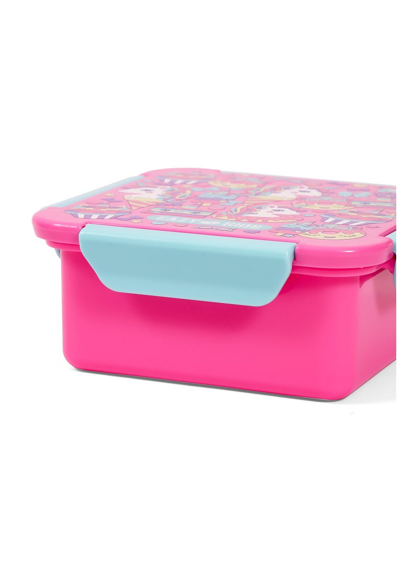 Eazy Kids - Lunch Box Unicorn Desert  650Ml - Pink - Image 1