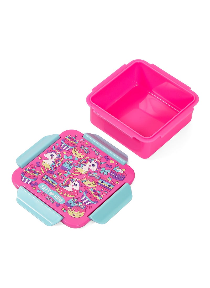 Eazy Kids - Lunch Box Unicorn Desert  650Ml - Pink - Image 1