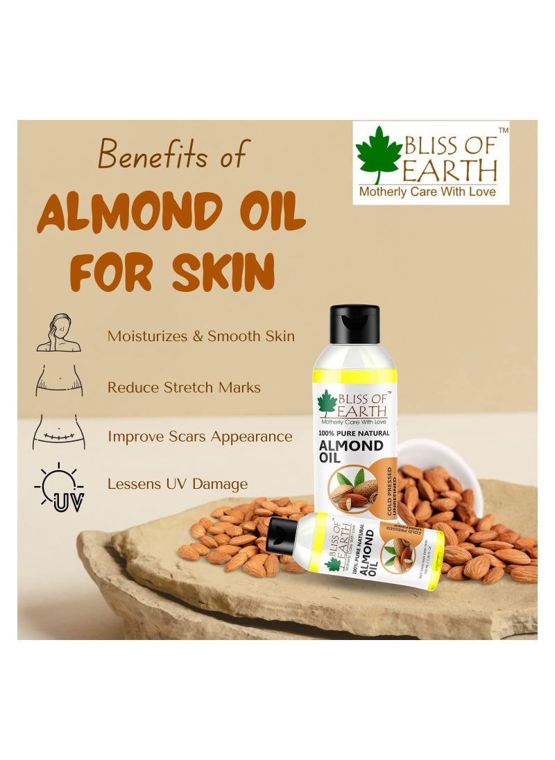 BLISS OF EARTH Apricot Oil 100ml Wildcrafted Himalayan Coldpressed & Unrefined Pack of 5  - Image 5