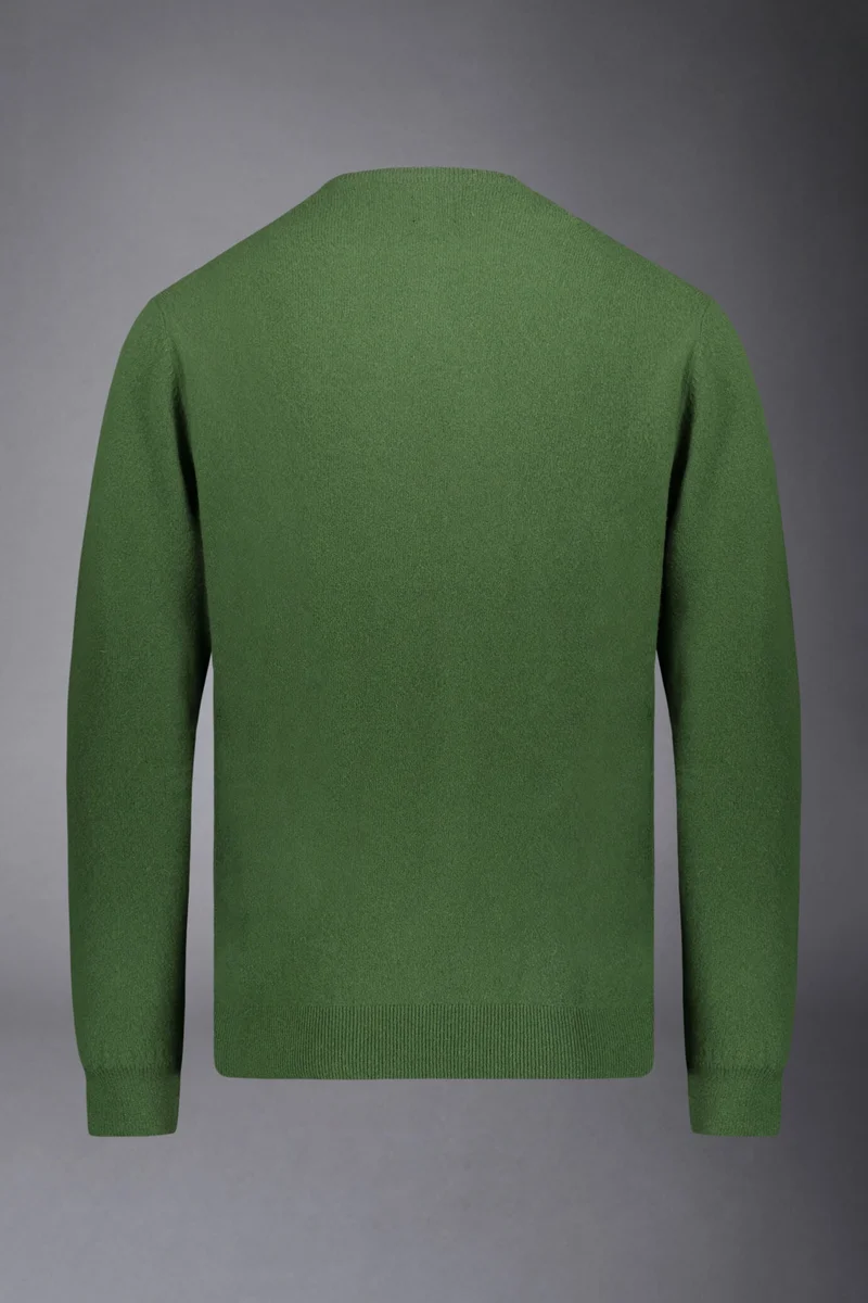 Doppelganger Green Men's crew neck wool blend lambswool - Green for Men | Best Price UAE