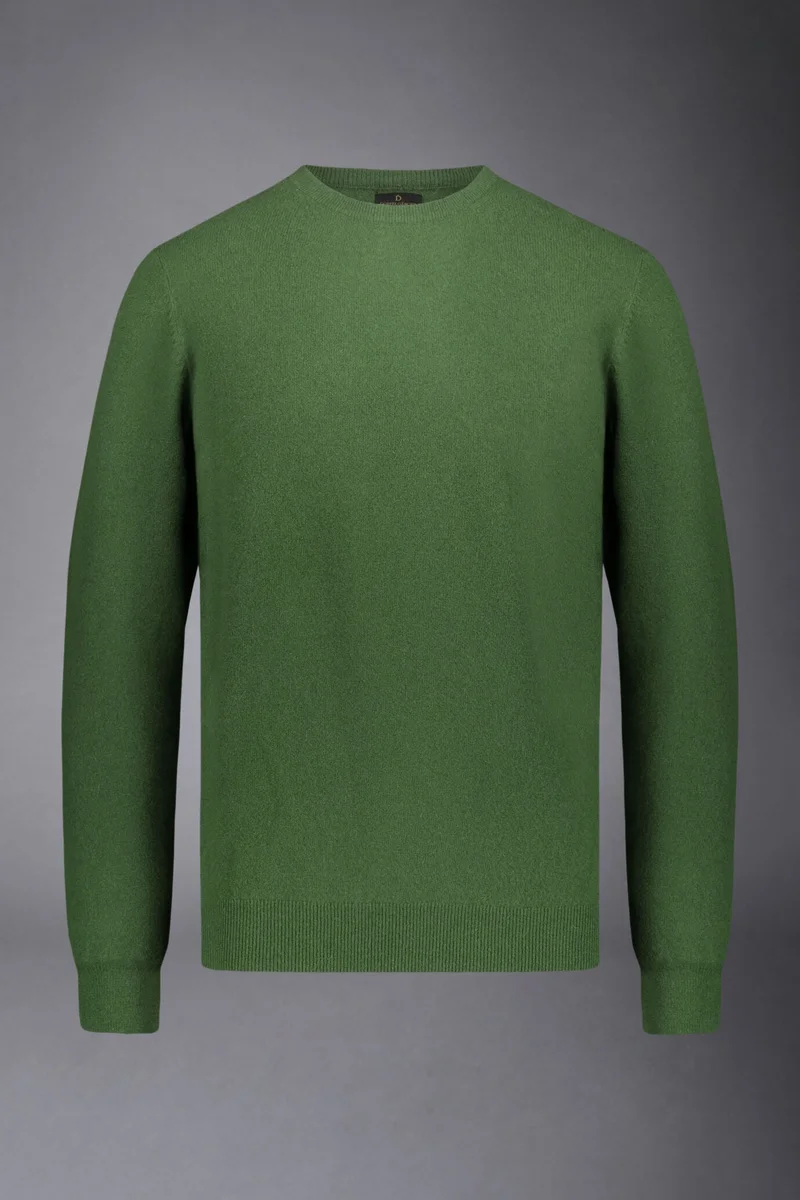 Doppelganger Green Men's crew neck wool blend lambswool - Green for Men | Best Price UAE