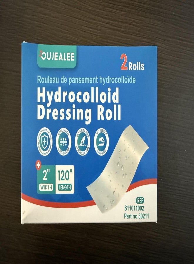 OUJEALEE Hydrocolloid Roll, 2 Inch x 120 Inch, 2 Rolls, Cut-to-Size, Hydrocolloid Dressing for Wound Care - Image 5
