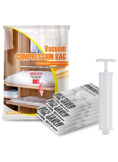 KASTWAVE Vacuum Storage Bags 7 Set (Hand Pump Included) Space Saver Bags Compression Storage Bags for Comforters and Blankets (2 Large2 Medium2 Small) Space Saver Vacuum Storage Bags Space Saver Bags for  - Image 1