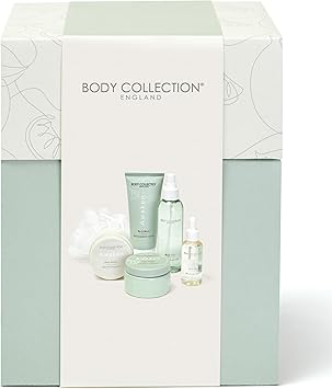 Body Collection Awaken Skincare Gift Box Body Butter Scrub Bath Oil Wash Mist Sponge Lime Basil Mandarin Fragrance 100 Vegan CrueltyFree Luxury Pampering Gift Set for Her - Image 3