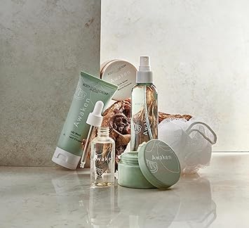 Body Collection Awaken Skincare Gift Box Body Butter Scrub Bath Oil Wash Mist Sponge Lime Basil Mandarin Fragrance 100 Vegan CrueltyFree Luxury Pampering Gift Set for Her - Image 2