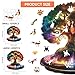 MEATRN Glowing Tree of Life Wooden Puzzles 200 Pieces Fantasy Forest Nature Landscape Irregular Shape Wood Jigsaw Puzzle for Adults Educational Puzzles for Family Game 105x114 in - Image 4