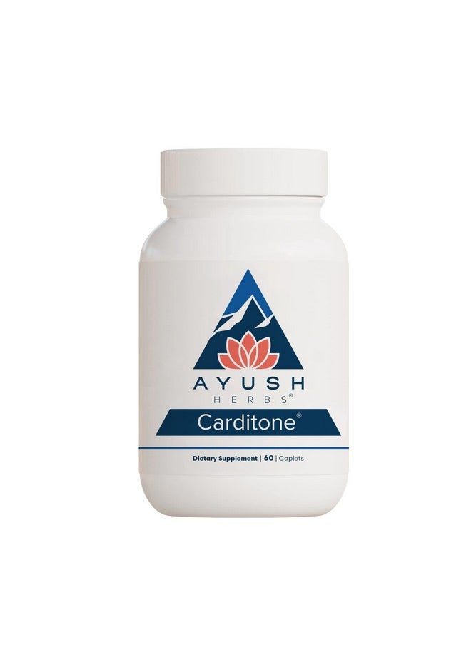 Ayush Herbs - Carditone Doctorformulated Natural Ayurvedic Herbal Supplement Trusted For Over 30 Years 60 Vegetarian Caplets - Image 1