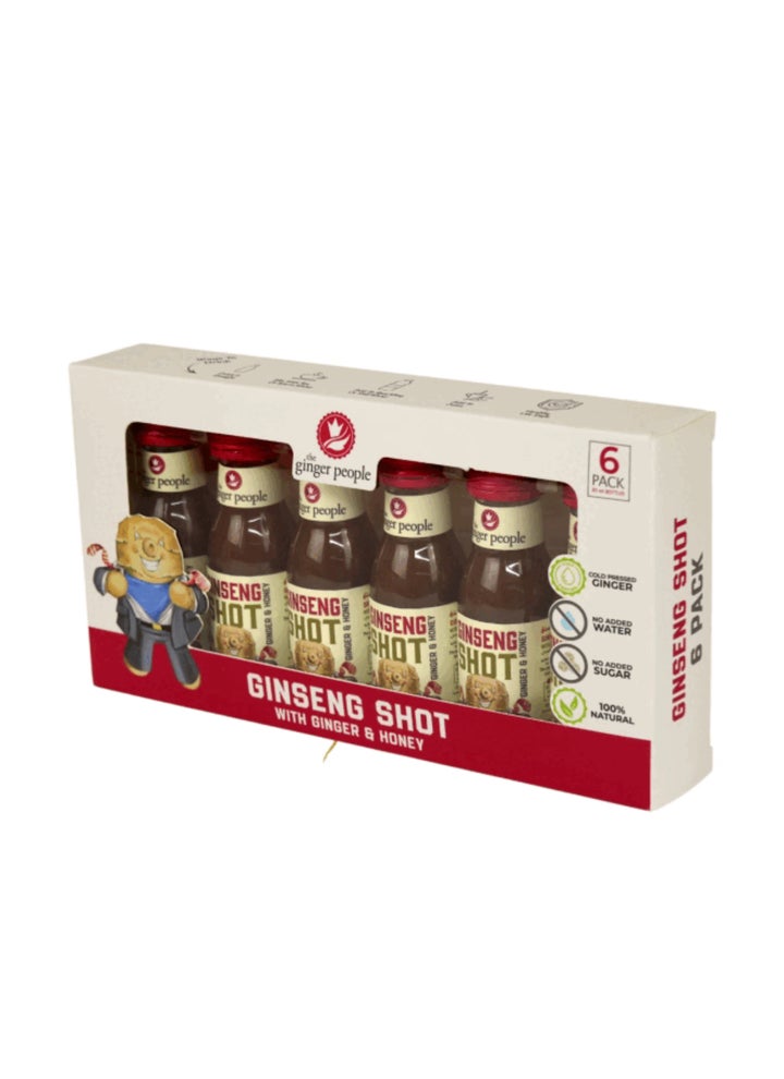 Ginseng Shot with Ginger & Honey 100% Natural for Energy