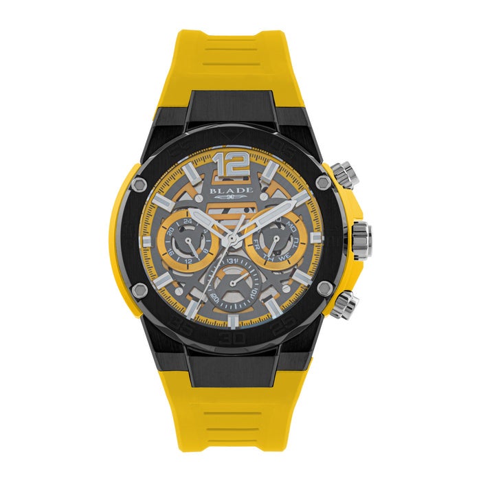 BLADE Swift Speed 3667G5NYY SS & Silicone Strap Multifunction Men's Watch - Image 1