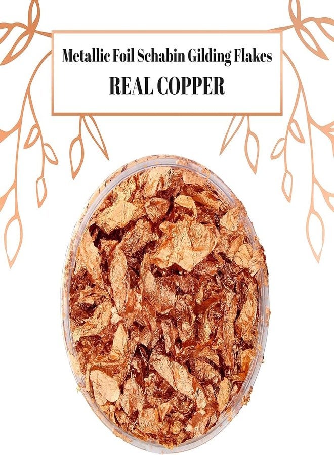 A.K GOLD LEAF Rose Gold Foil Flakes for Resin，10g Metallic Foil Flakes，for Nail Art, Painting, Crafts, Slime and Resin Jewelry Making ， DIY Crafts，Slime and Resin Jewelry Making (10g/Bottle) (Pack of 1) - Image 1