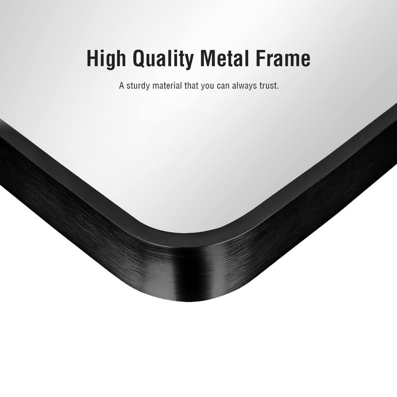 ITSRG Floor Mirror, Full Length Mirror with Stand, Arched Wall Mirror Full Length, Black Floor Mirror Freestanding, Wall Mounted for Bedroom, Black - Image 5