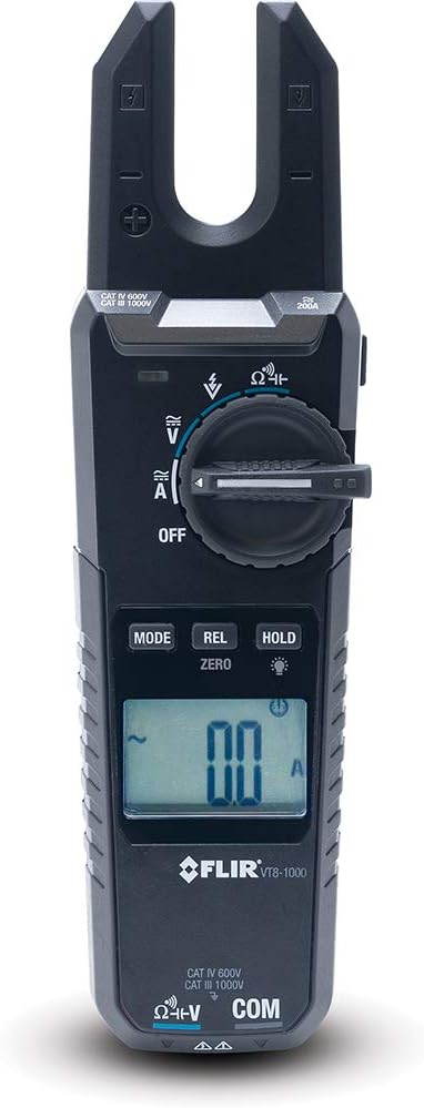 FLIR VT81000  Voltage Continuity and Current Tester  1000V200A with Open Jaw Black - Image 1