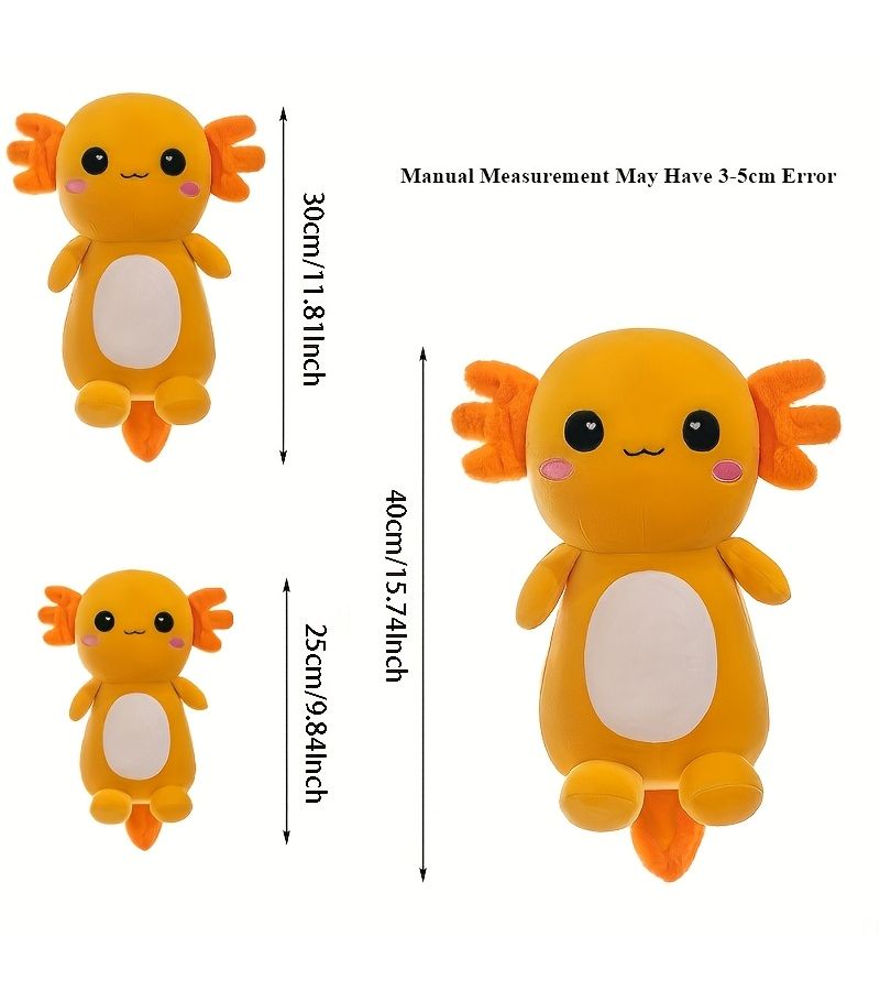 Pink Axolotl Plush Pillow 11.81inch Soft Stuffed Animal Kawaii Home Decoration Gift - Image 2