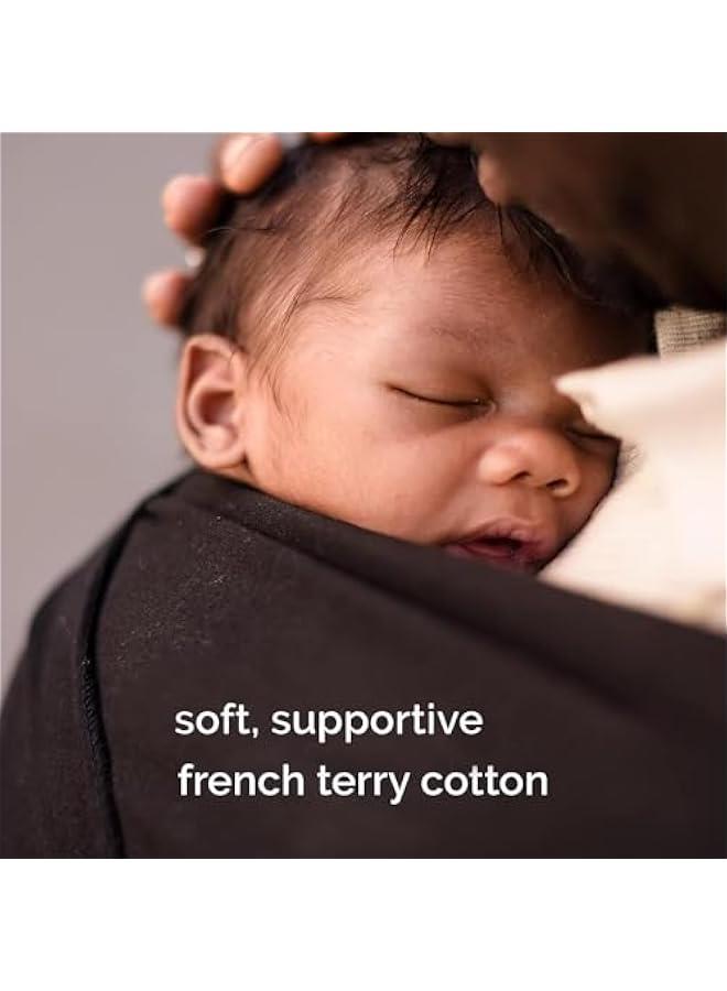 Baby Wrap Carrier, Hands Free Infant Carrier, Lightweight, Breathable, Softness Baby Carrier(Black) - Image 5