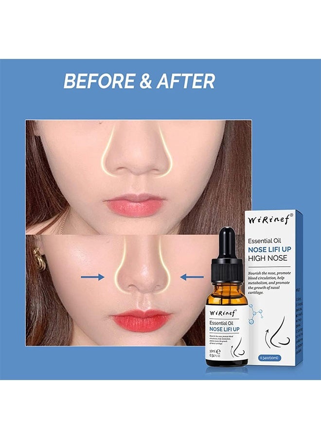 WiRinef Nose Essential Oil, 3 PCS Nose Lift up Oils, Enhance Rhinoplasty Collagen Firming Moisturizing Serum Nose Reshape Natural Facial Skin Care,Beauty Gifts for Women Man Wide Noses - Image 5