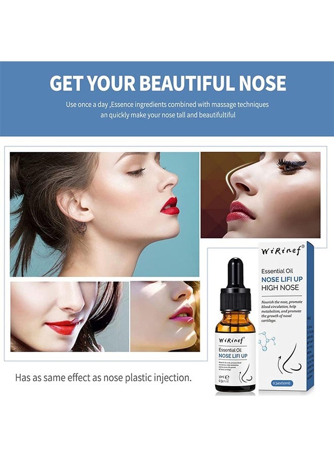 WiRinef Nose Essential Oil, 3 PCS Nose Lift up Oils, Enhance Rhinoplasty Collagen Firming Moisturizing Serum Nose Reshape Natural Facial Skin Care,Beauty Gifts for Women Man Wide Noses - Image 3