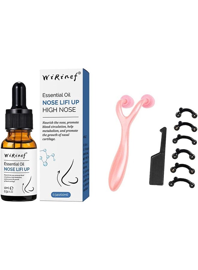 WiRinef Nose Essential Oil, 3 PCS Nose Lift up Oils, Enhance Rhinoplasty Collagen Firming Moisturizing Serum Nose Reshape Natural Facial Skin Care,Beauty Gifts for Women Man Wide Noses - Image 1