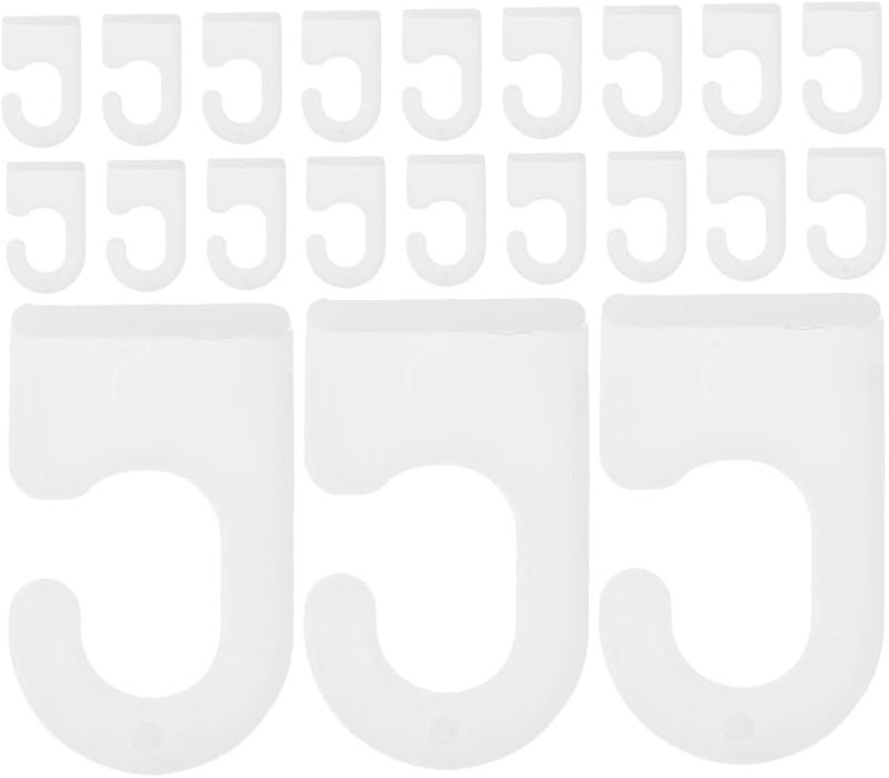 50 قطعة من خطافات تعليق الملصقات البلاستيكية للعروض الجدارية سهلة التركيب لديكور معرض الفنون والمعارض - Image 1