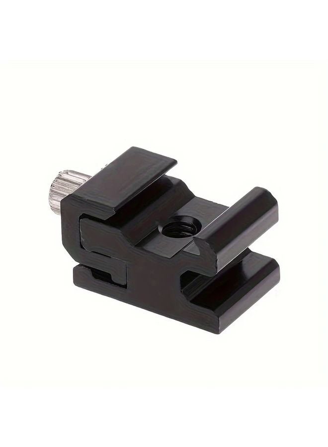 1pc Metal Flash Bracket with Cold Hot Shoe Mount 1 4 Tripod Screw for Light Stands - Image 4