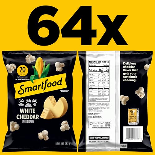 Smartfood بوب كورن سمارتفود، وايت تشيدر، 1 أونصة (علبة من 64) - Image 2