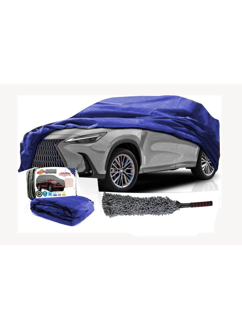 TORONTO Waterproof Car Cover for Lexus LX570 LX600 LC200 LC300 (2008–2024) – All-Weather Outdoor Cover with Zippered Driver & Trunk Access, Windproof Straps, UV Snow Rain Dust Protection  - Image 2
