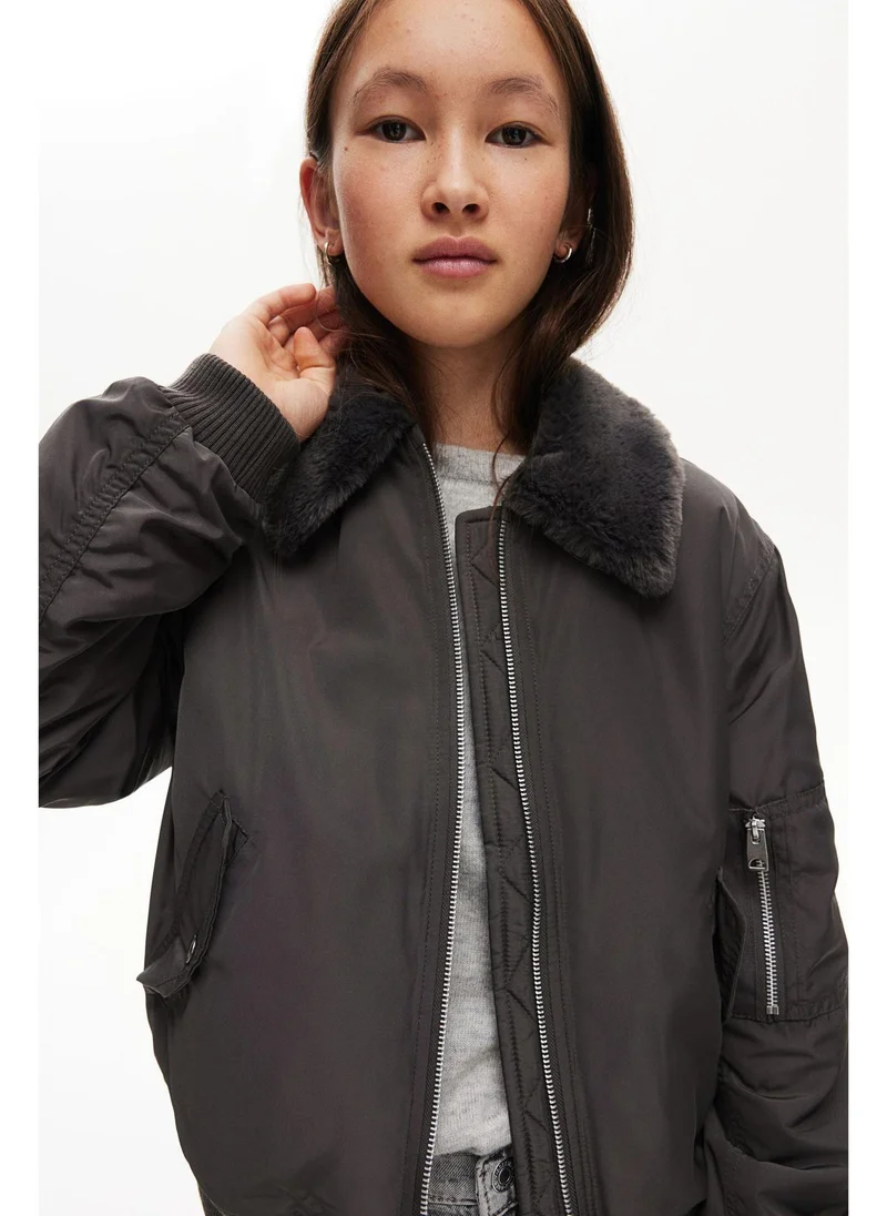 H&M Collared Bomber Jacket
