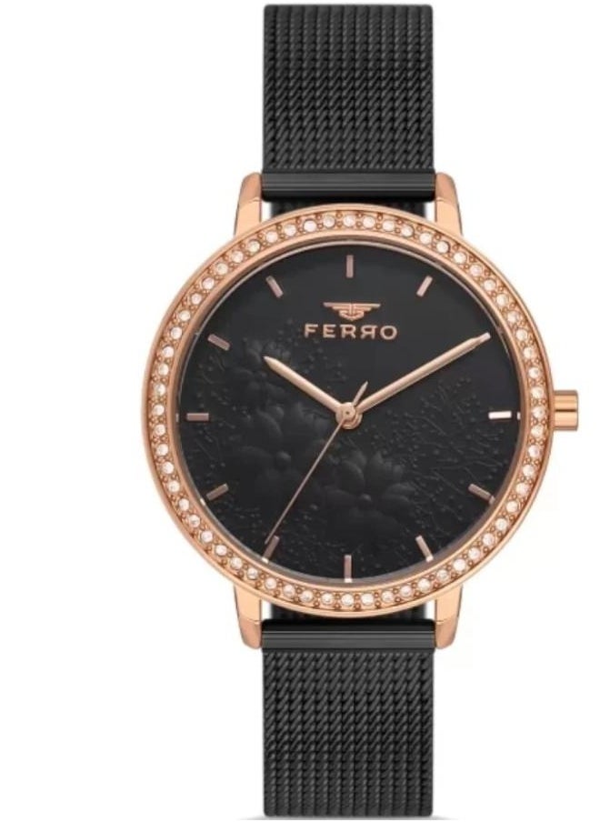 FERRO - FL21242C-R,Watches for Women , analog , Stainless Steelr strap - Image 1