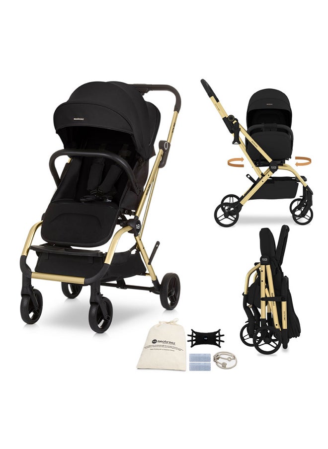 neobreez OCTA 360° Rotating Seat Baby Toddler Stroller One-Hand Fold, Waterproof UPF 50+ Canopy, Phone Holder, Cup Holder, Toy Strap, Reflective stickers,  Gift And String Bag, 0-4 Years, 22kg, 3yrs Warranty  - Image 1