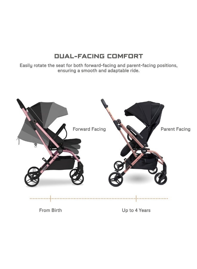 neobreez OCTA 360° Rotate Seat Lightweight Compact Travel Toddler Baby Stroller,  Reversible Handle Baby Trolley, Two-Way Baby Stroller, One-Hand Fold, Waterproof UPF 50+ Canopy, 0-4 Yrs, 22kg,  3yrs Warranty - Image 3