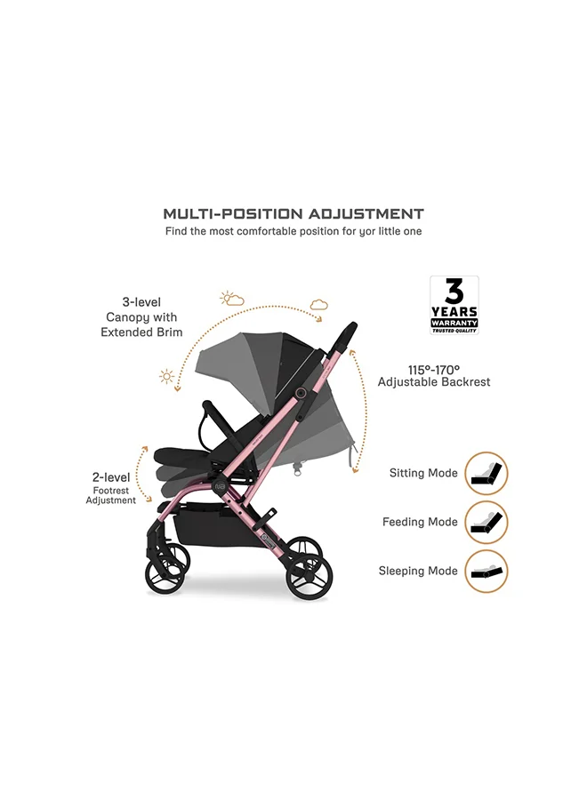neobreez OCTA 360° Rotate Seat Lightweight Compact Travel Toddler Baby Stroller,  Reversible Handle Baby Trolley, Two-Way Baby Stroller, One-Hand Fold, Waterproof UPF 50+ Canopy, 0-4 Yrs, 22kg,  3yrs Warranty