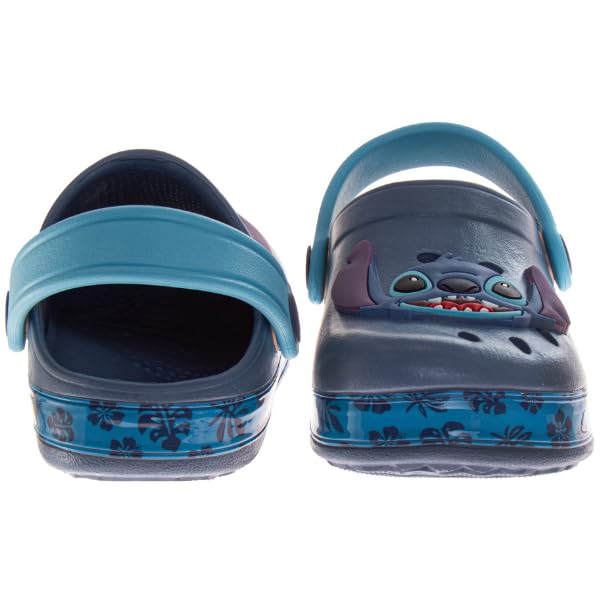 Josmo Lilo & Stitch Girls Clog Sandals Slip-On Slides Closed Toe Clogs with Backstrap Summer Beach Pool Shoes- Blue Size 11-12 Little Kid - Image 3