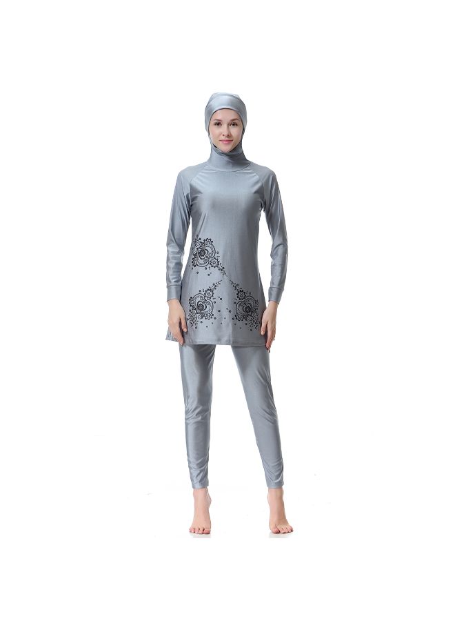 NADANBAO Conservative and Fashionable All Covering Burkini Grey - Image 1