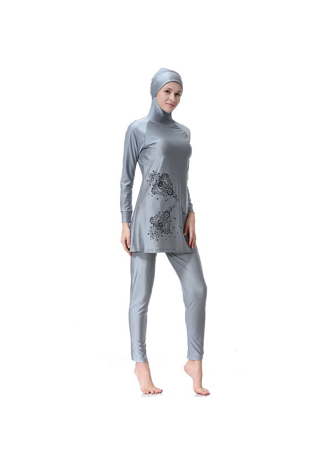 NADANBAO Conservative and Fashionable All Covering Burkini Grey - Image 5