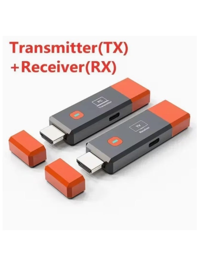 Wireless HDMI Transmitter and Receiver, Non-Delayed Streaming. 165FT/50M, 4K decoding to 1080P Output, Plug and Play Dual-Band 2.4G+5.8G Wireless HDMI, Suitable for PC/Camera/Projector/STB/Monitor. - Image 1