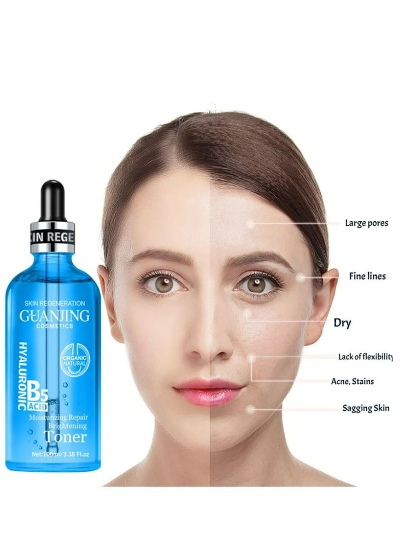 GUANJING Hyaluronic Acid B5 Moisturizing Repair Brightening Toner 100 ml  - Image 2