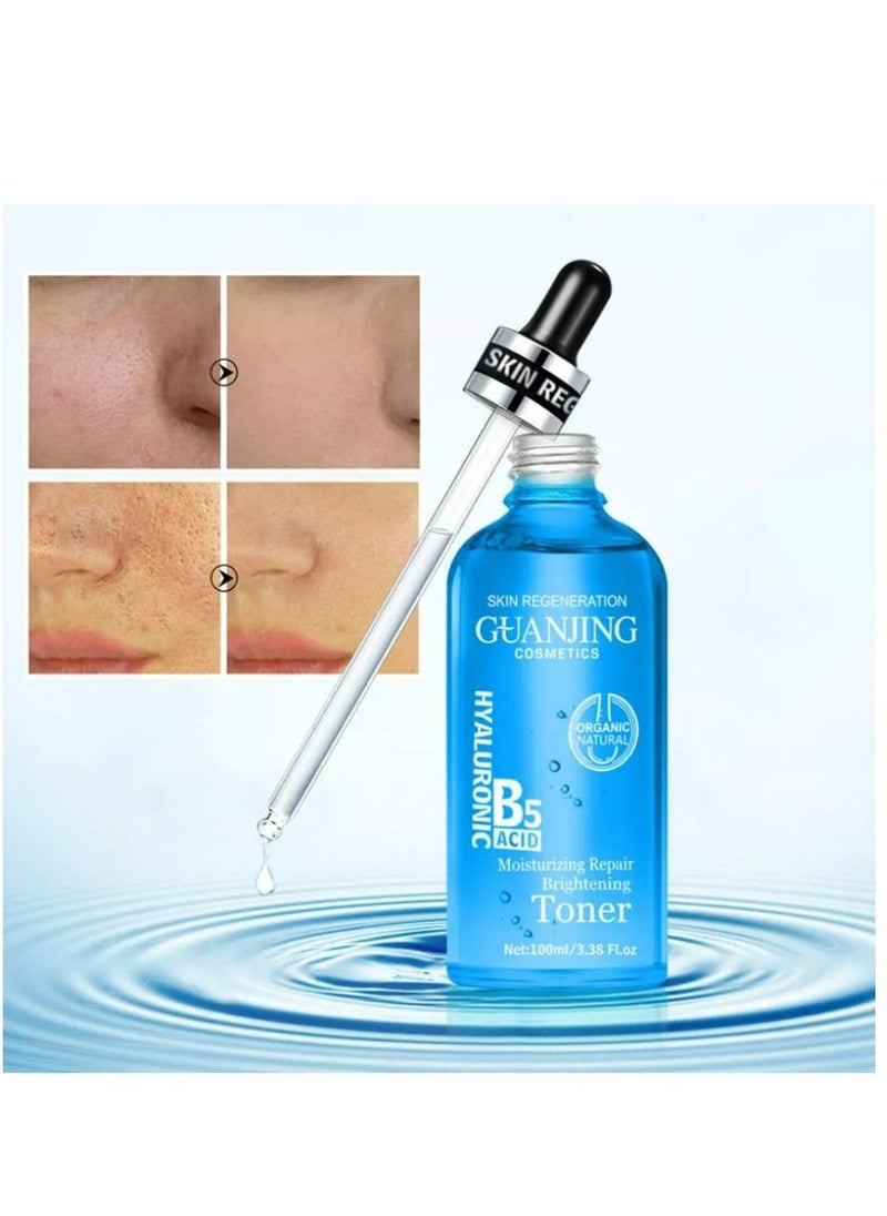 GUANJING Hyaluronic Acid B5 Moisturizing Repair Brightening Toner 100 ml  - Image 4