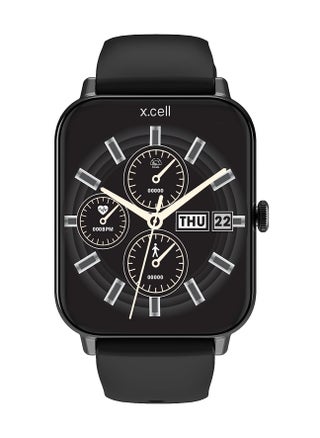 Xcell G8 Talk Smart watch, Heart Rate/Blood Pressure/Oxygen Level Monitoring, Receive & Make Calls,Water Resistance: IP67, 1 Week Battery Life, Compatibility: IOS/Android-Black - pzsku/Z9650EFD5DC95488309CCZ/45/_/1686547932/17b75fdd-9dff-4c64-867e-75c703fc7d3e