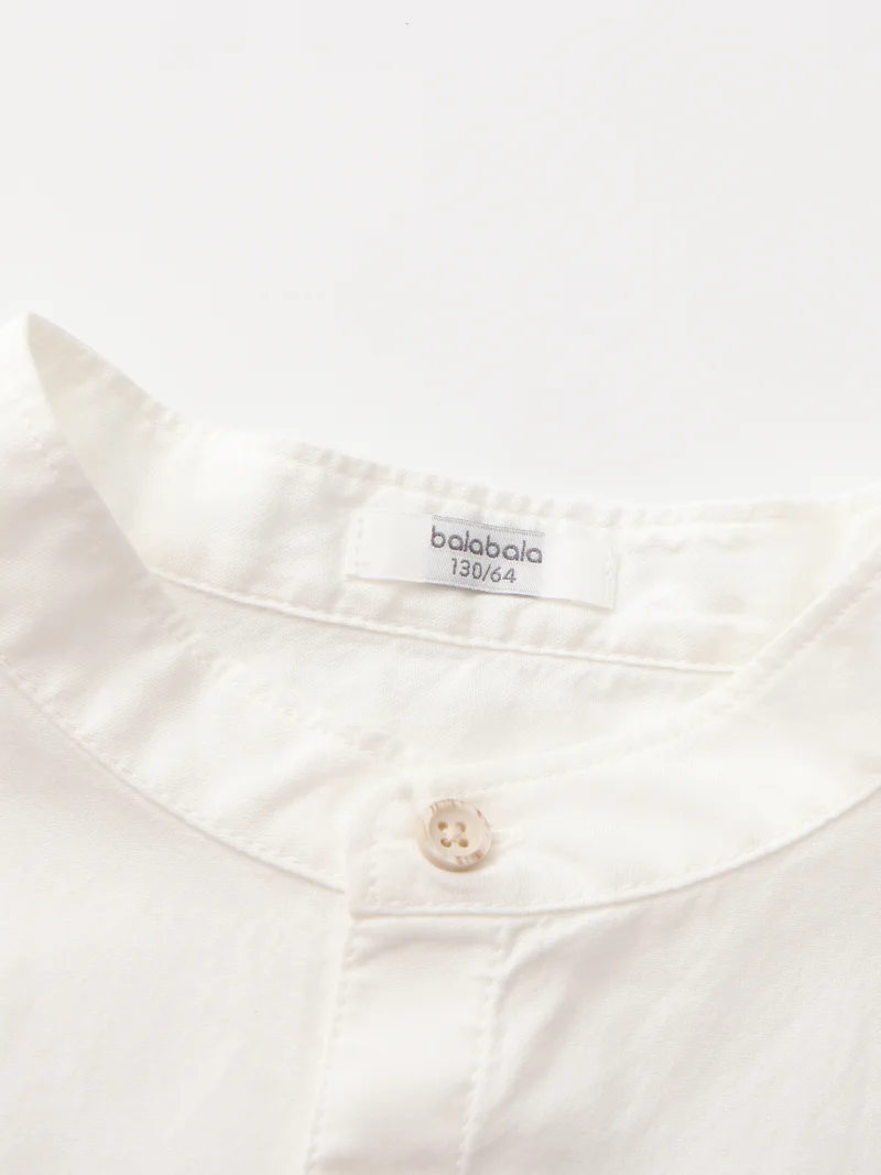 Balabala White Kids Boys Woven short-sleeved shirt for Men | Best Price UAE