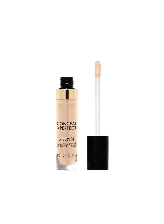 Milani Conceal + Perfect Longwear Concealer - Light Nude (0.17 Fl. Oz.) Vegan, Cruelty-Free Liquid Concealer - Cover Dark Circles, Blemishes & Skin Imperfections for Long-Lasting Wear - Image 2