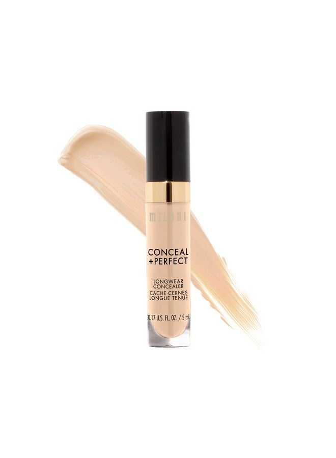 Milani Conceal + Perfect Longwear Concealer - Light Nude (0.17 Fl. Oz.) Vegan, Cruelty-Free Liquid Concealer - Cover Dark Circles, Blemishes & Skin Imperfections for Long-Lasting Wear - Image 1