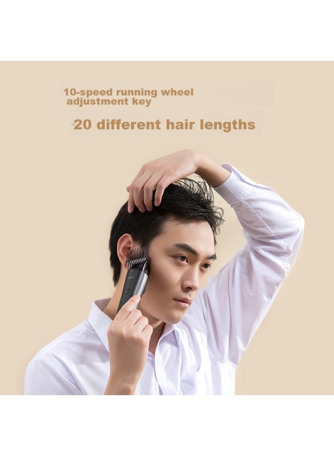 Showsee Electric Hair Clipper For Adults And Children, Fully Washable Body Hair Trimmer With Battery Edge Trimmer, Home Use Hair Cutting Scissors And Haircutting Tool C4-bk Gift For Husband On Christmas - Image 2