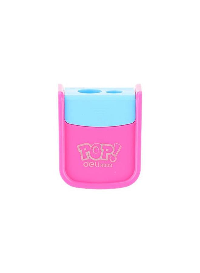 Deli Pencil Sharpener 2 Hole Assorted colors - Image 2