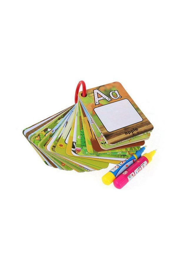Coolplay A-Z 26 Alphabet Water Painting Cards,Children Drawing Board Children Colouring Card for Kids Educational Toys - Image 1