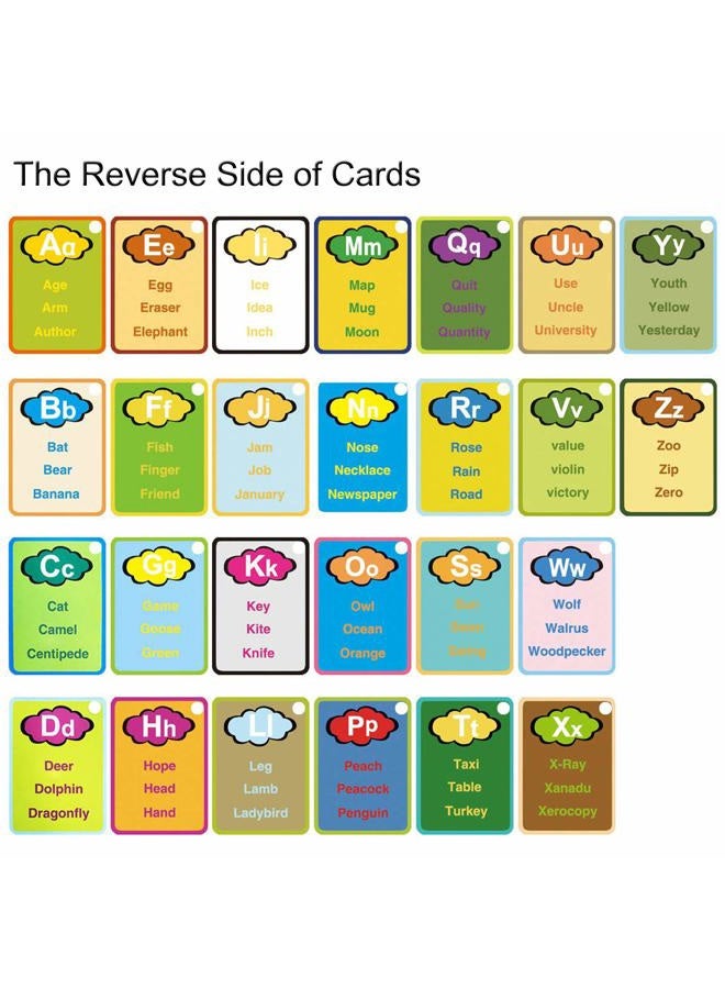 Coolplay A-Z 26 Alphabet Water Painting Cards,Children Drawing Board Children Colouring Card for Kids Educational Toys - Image 3