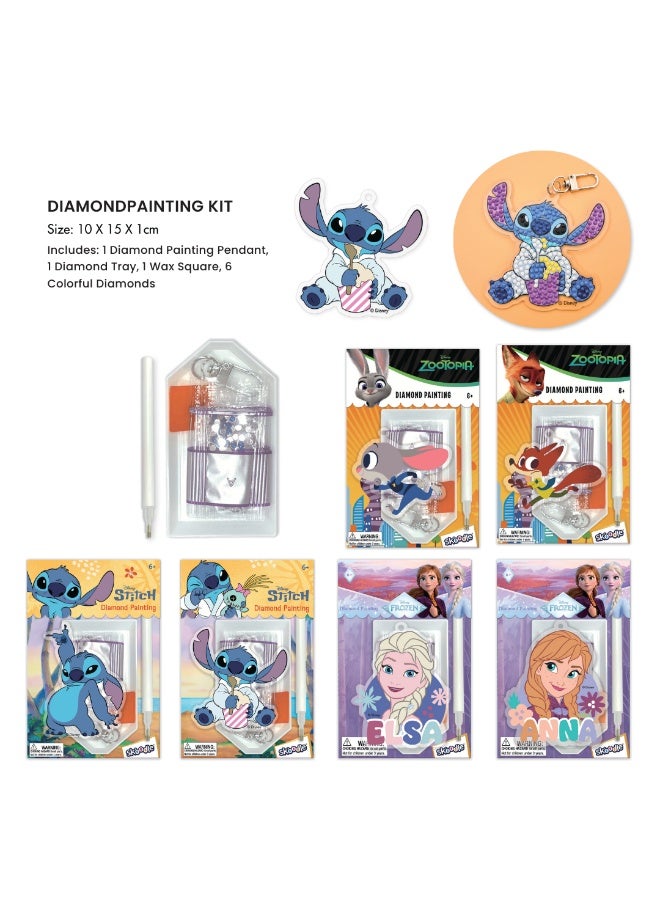 Disney Zootopia Diamond Painting Keychain Kit - Judy Hopps DIY Crystal Art Charm & Keyring for Backpacks or Bags - Fun Arts & Crafts for Kids Ages 6+ - Image 5