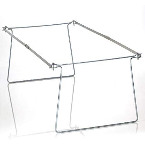 Officemate Hanging File Frames, Letter Size, Rails fits 24 to 27, Files Cabinet, Steel, 2 Sets (91999) , Silver - Image 2